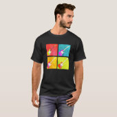 Retro Groovy Gitaar Trendy T-shirt (Voorkant volledig)