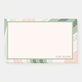 Retro Groovy Golfpatroon Post-it® Notes (Voorkant)