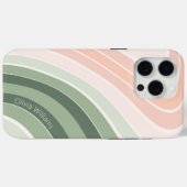 Retro Groovy golvend patroon Case-Mate iPhone Case (Achterkant (horizontaal))