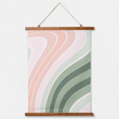 Retro Groovy golvend patroon Hangend Wandkleed (Voorkant)