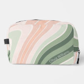 Retro Groovy golvend patroon Toilettasje (Voorkant)