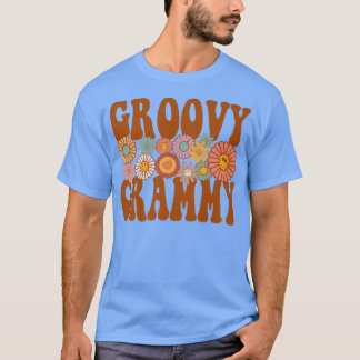 Retro Groovy Grammy Matching Family 1st Birthday P T-shirt