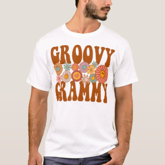 Retro Groovy Grammy Matching Family Birthday Party T-shirt