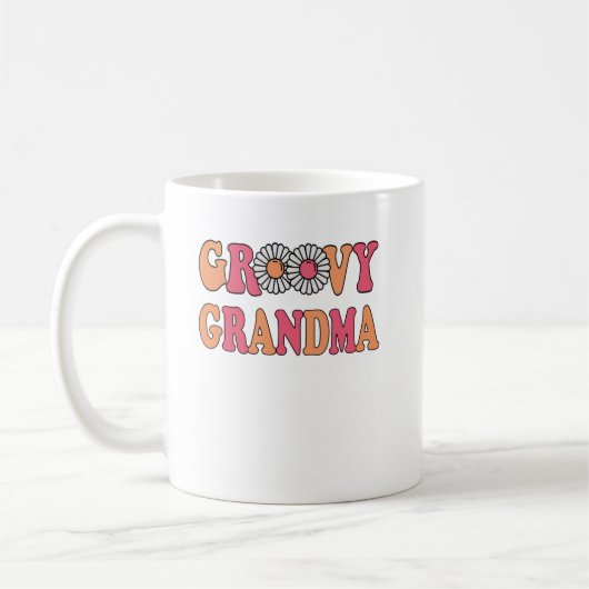 Retro Groovy Grandma Matching Family Koffiemok (Links)