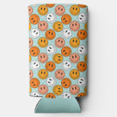 Retro groovy grappige glimlach emoji Koeler (Achterkant)