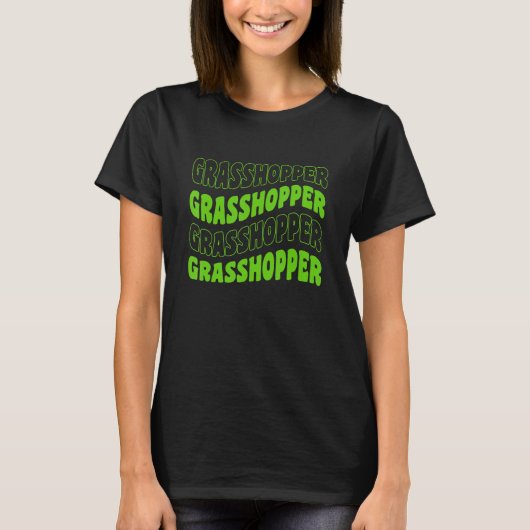 Retro Groovy Grasshopper Insects T-shirt (Voorkant)