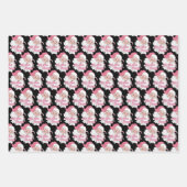 Retro Groovy Grote Nick Santa Energy Roze Kerstman Inpakpapier Vel (Voorkant 3)