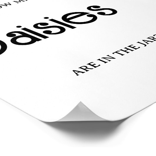 Retro Groovy - Guess how many DAISIES game Poster (Hoek)