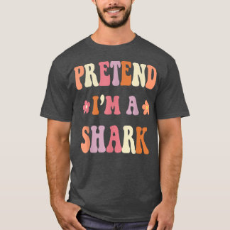 Retro Groovy Halloween Costume s, pretend Im A Sha T-shirt