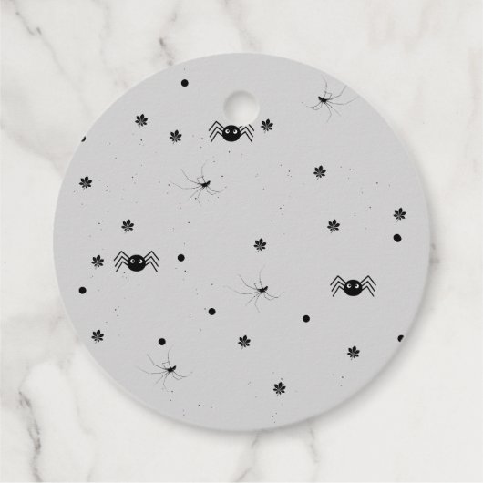 Retro groovy Halloween eerste verjaardag Dank U Bedankjes Labels (Achterkant)