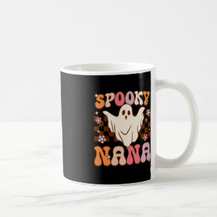 Retro Groovy Halloween Ghost Spooky Nana Kostuum Koffiemok