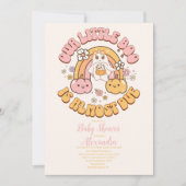 Retro Groovy Halloween Little Boo Baby shower Kaart (Voorkant)