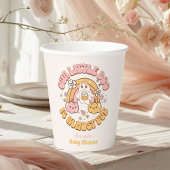 Retro Groovy Halloween Little Boo Baby shower Papieren Bekers