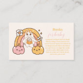 Retro Groovy Halloween Little Boo Boeken voor Baby Informatiekaartje (Voorkant)