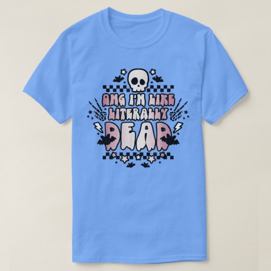 Retro Groovy Halloween Omg... ik ben net als lette T-shirt (Design voorkant)