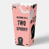 Retro Groovy Halloween spooky een eerste verjaarda Bedankdoosjes (Voorkant)