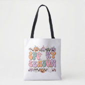 Retro Groovy Halloween Spooky Seizoen Tote Bag (Voorkant)