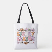 Retro Groovy Halloween Spooky Seizoen Tote Bag (Achterkant)