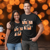 Retro Groovy Halloween Spooky Vibes Alleen T-shirt