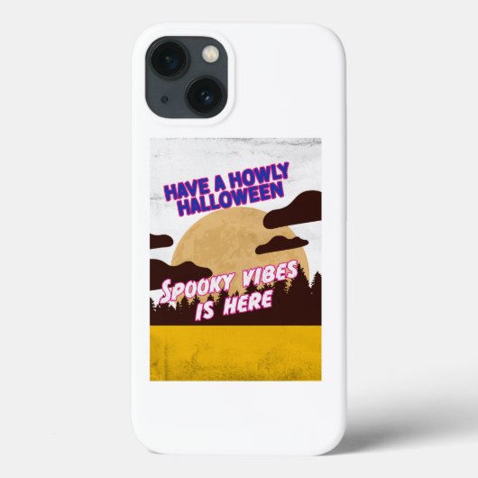 Retro Groovy Halloween Spooky Vibes Case-Mate iPhone Case (Achterkant)