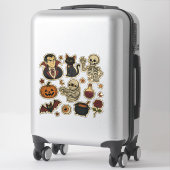 Retro groovy Halloween sticker vel (Koffer)