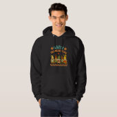 Retro Groovy Happy Thanksgiving Fall Gnomes Pumpki Hoodie (Voorkant volledig)