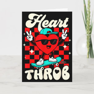 Retro Groovy Hart Kloppende Valentijnsdag Peuters Kaart
