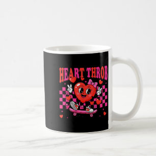 Retro Groovy Hart Kloppende Valentijnsdag Peuters Koffiemok