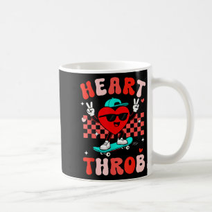 Retro Groovy Hart Kloppende Valentijnsdag Peuters Koffiemok