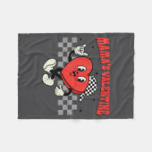 Retro Groovy Heart Throb Valentines Day Toddlers B Fleece Deken (Voorkant (Horizontaal))