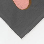 Retro Groovy Heart Throb Valentines Day Toddlers B Fleece Deken (Hoek)