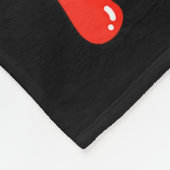 Retro Groovy Heart Throb Valentines Day Toddlers B Fleece Deken (Hoek)