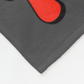 Retro Groovy Heart Throb Valentines Day Toddlers B Fleece Deken (Hoek)