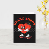 Retro Groovy Heart Throb Valentines Day Toddlers B Kaart (Gele Bloem)