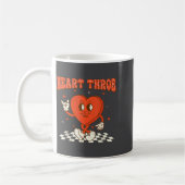 Retro Groovy Heart Throb Valentines Day Toddlers B Koffiemok (Links)