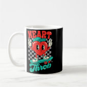 Retro Groovy Heart Throb Valentines Day Toddlers B Koffiemok (Links)