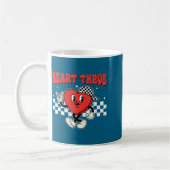 Retro Groovy Heart Throb Valentines Day Toddlers B Koffiemok (Links)