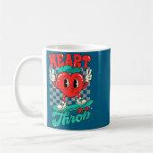 Retro Groovy Heart Throb Valentines Day Toddlers B Koffiemok (Links)