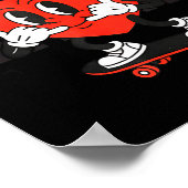 Retro Groovy Heart Throb Valentines Day Toddlers B Poster (Hoek)