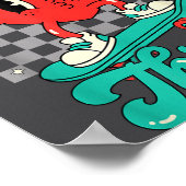 Retro Groovy Heart Throb Valentines Day Toddlers B Poster (Hoek)