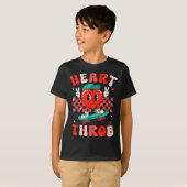 Retro Groovy Heart Throb Valentines Day Toddlers B T-shirt (Voorkant volledig)