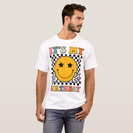 Retro Groovy Het is mijn Mannen Vrouwen Jongens Me T-shirt (Voorkant volledig)