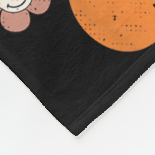 Retro Groovy hier voor de Thanksgiving Pie pomkin Fleece Deken (Hoek)