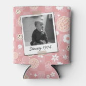 Retro Groovy Hippie 40e Verjaardag  Foto Blikjeskoeler (Voorkant)