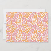 Retro Groovy Hippie Bloem Foto Afstuderen Kaart (Achterkant)