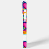 Retro Groovy Hippie Bloemen Harten Persoonlijk Case-Mate iPhone Case (Achterkant / Links)