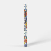 Retro Groovy Hippie Flowers Hearts Samsung Galaxy Hoesje (Rechterkant)