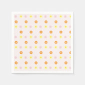 Retro Groovy Hippie Verjaardag Servet (Voorkant)