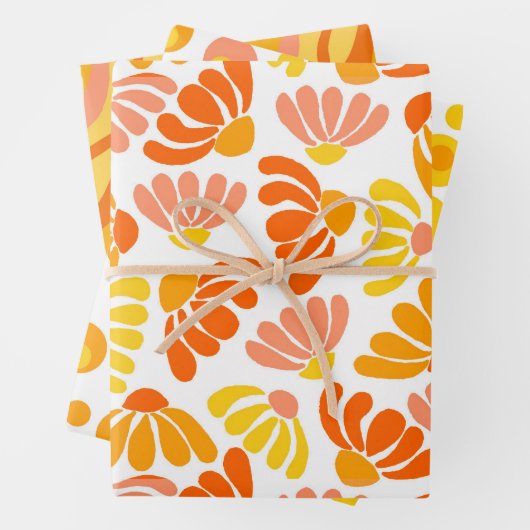 Retro Groovy Hippie Wrapping Papier Bladen Inpakpapier Vel (In situ)