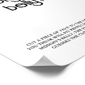 Retro Groovy - Hoe groot is haar Poster in de buik (Hoek)